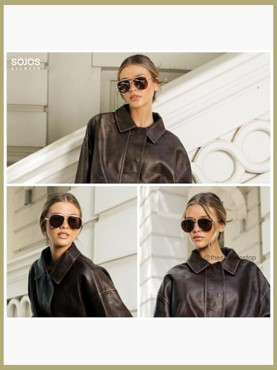 Metal Frame Polarized Aviator Sunglasses UV400 Protection Unisex main image 5